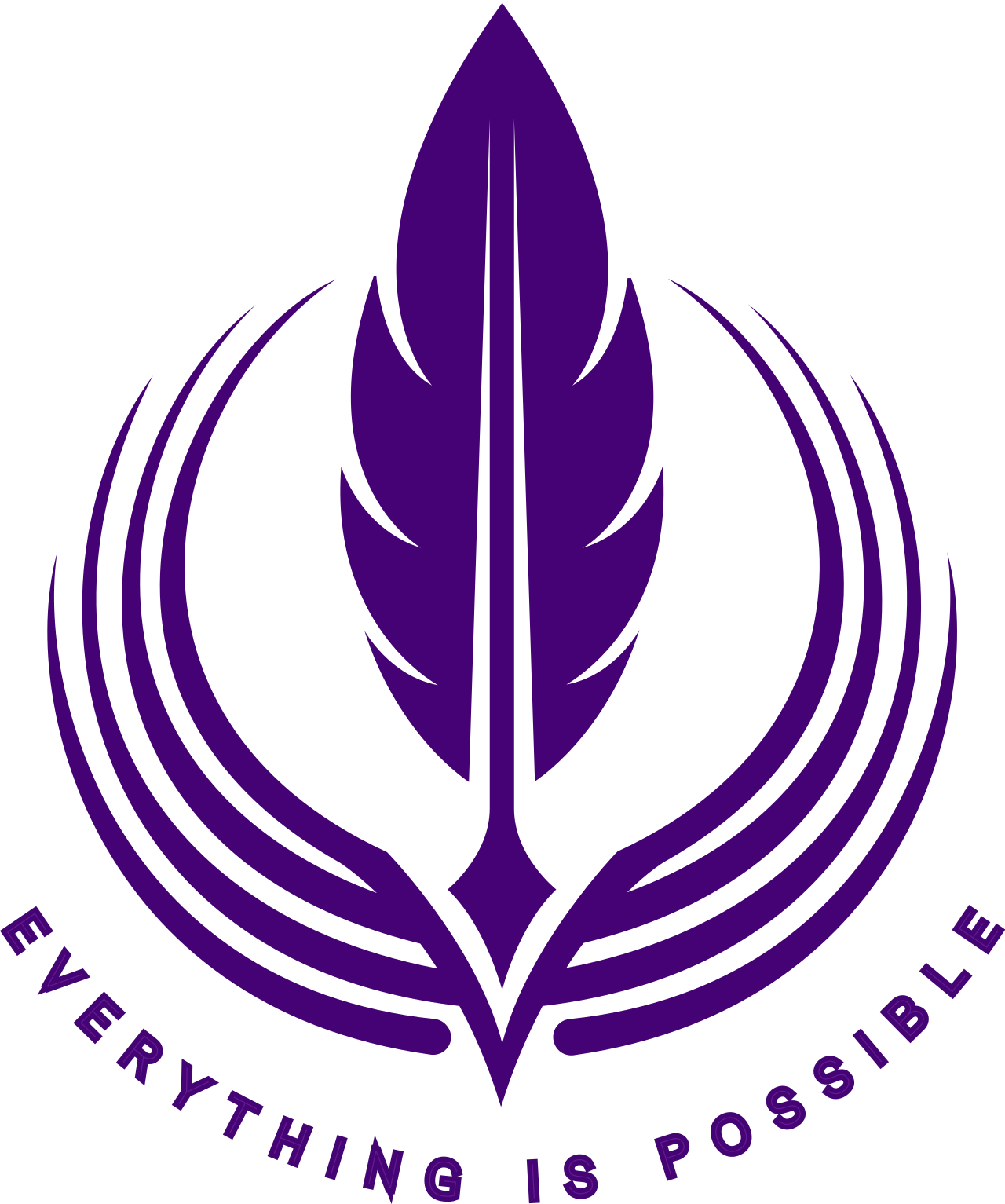 Inspirational "Everything Is Possible" symbol representing hope, healing, and transformation