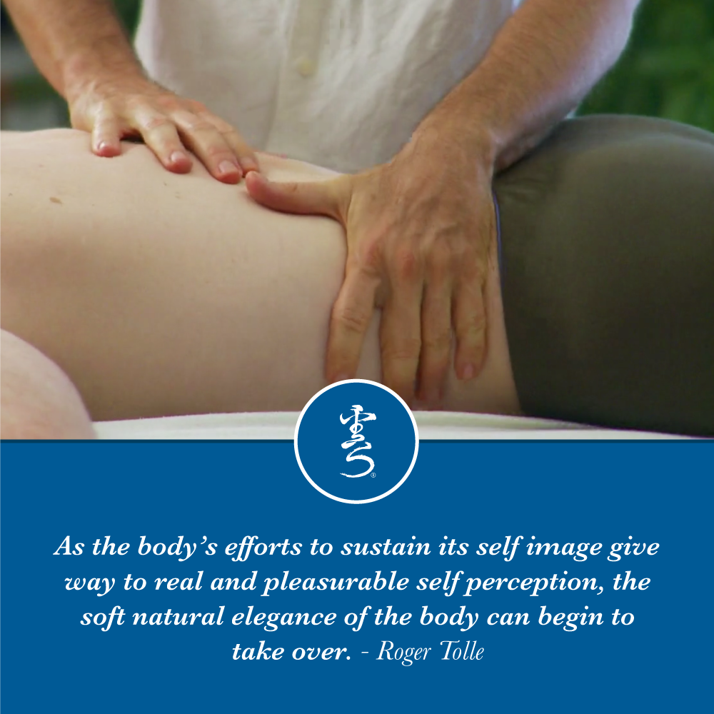 Trager hold to release back pain